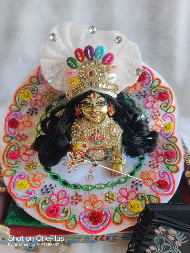 White dress for Laddu Gopal "LG287"