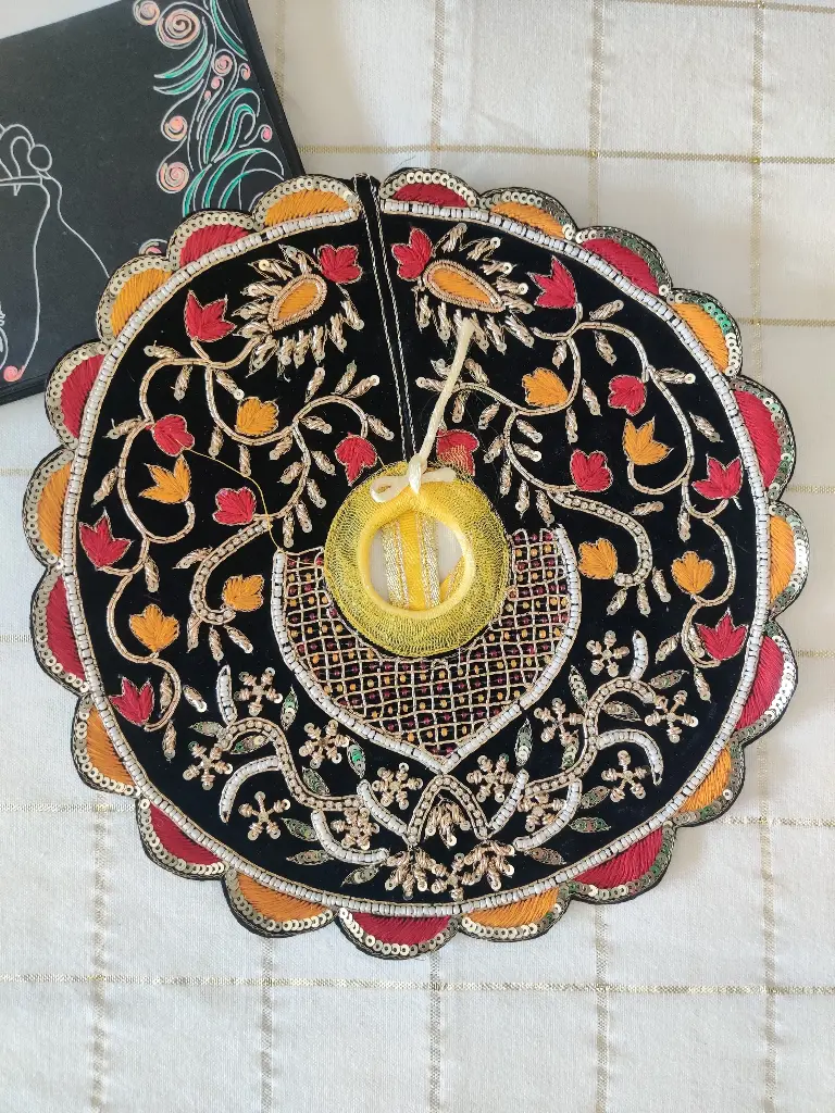 Black Velvet Laddu Gopal Dress with Heavy Zari "LG80"