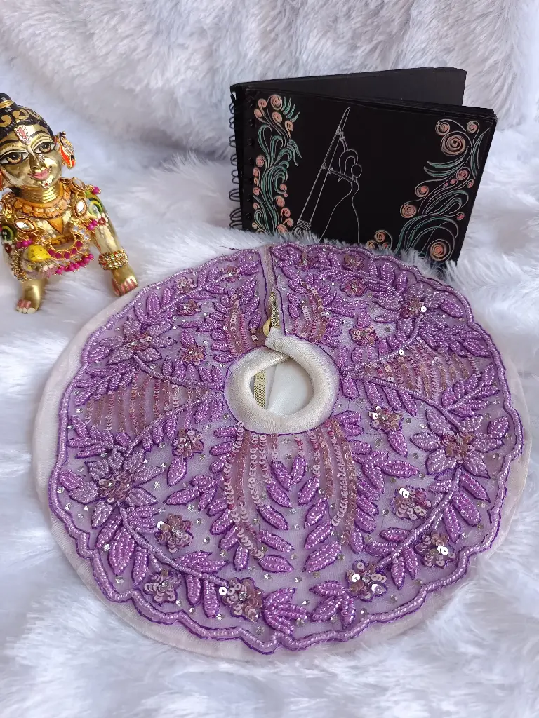 Heavy Pearl Hand Embroidery Designer Dress for Laddu Gopal "LG77"