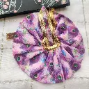  Peacock Feather Cotton Dress "LG102"