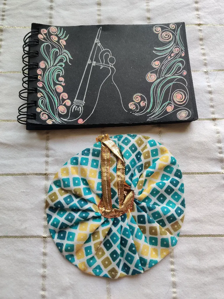 Square Print Cotton Dress "LG104"