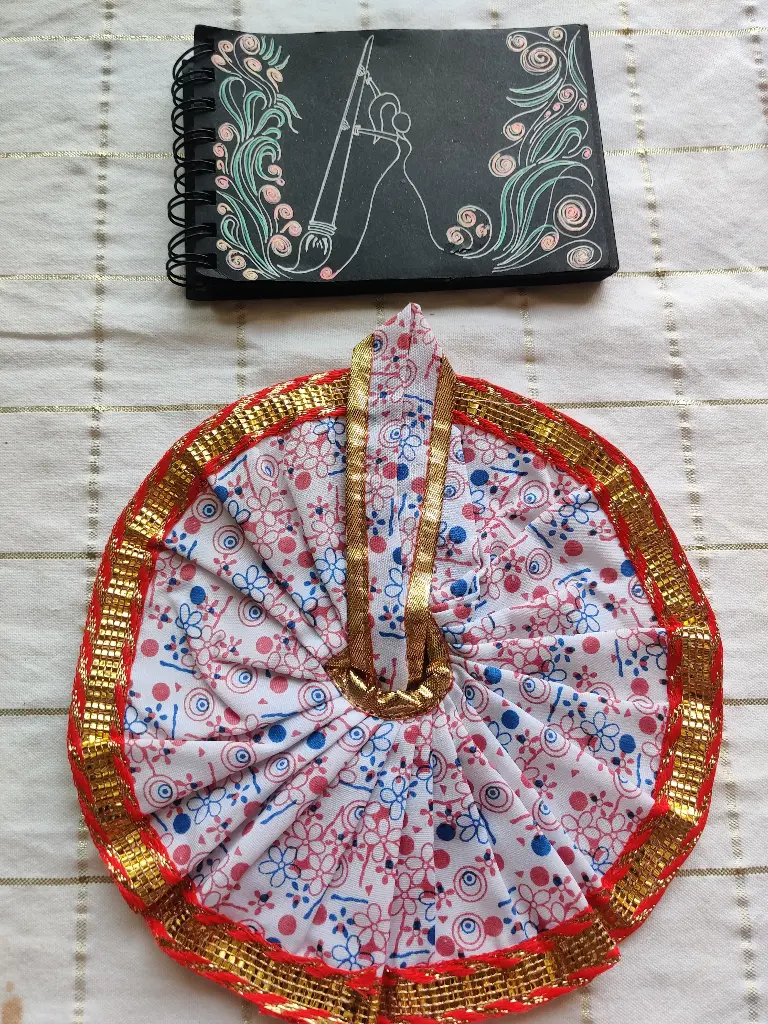  Floral Cotton Dress with Lace "LG105"