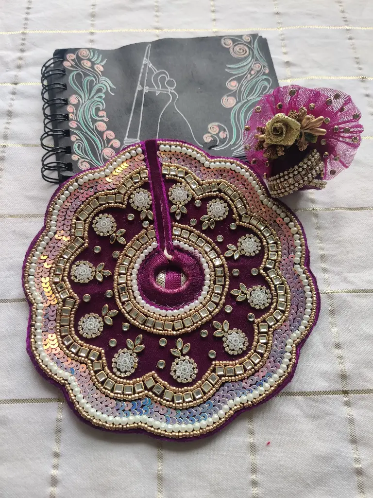 Heavy Designer Embroidery Dress for Laddu Gopal "LG107"