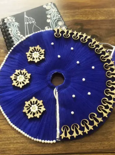  Blue Dress with MDF Work for Laddu Gopal "LG14"
