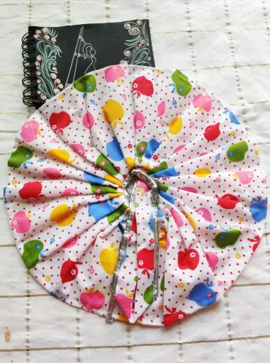Cute Apple & Dot Print Laddu Gopal Dress "LG92"